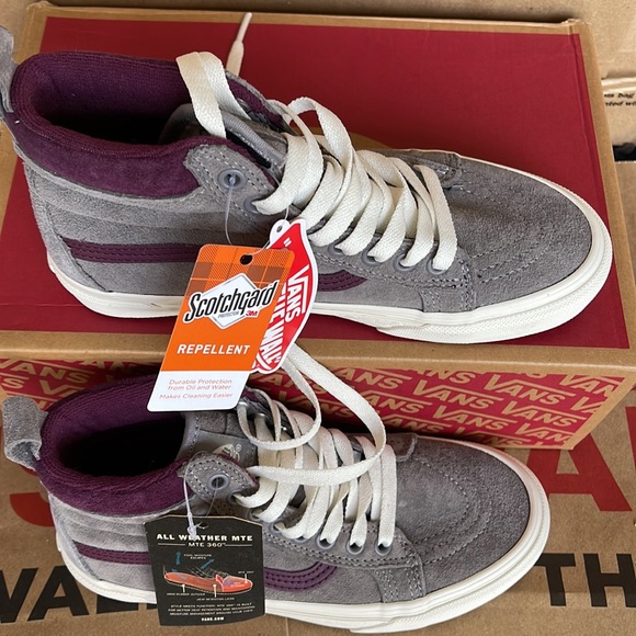 Vans Sk8-Hi MTE Forest Gray/Prune sneakers WMNS - Picture 3 of 16